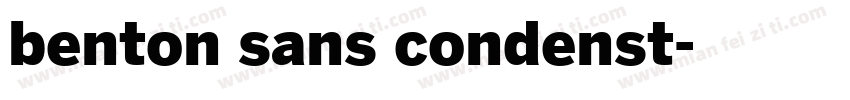 benton sans condenst字体转换